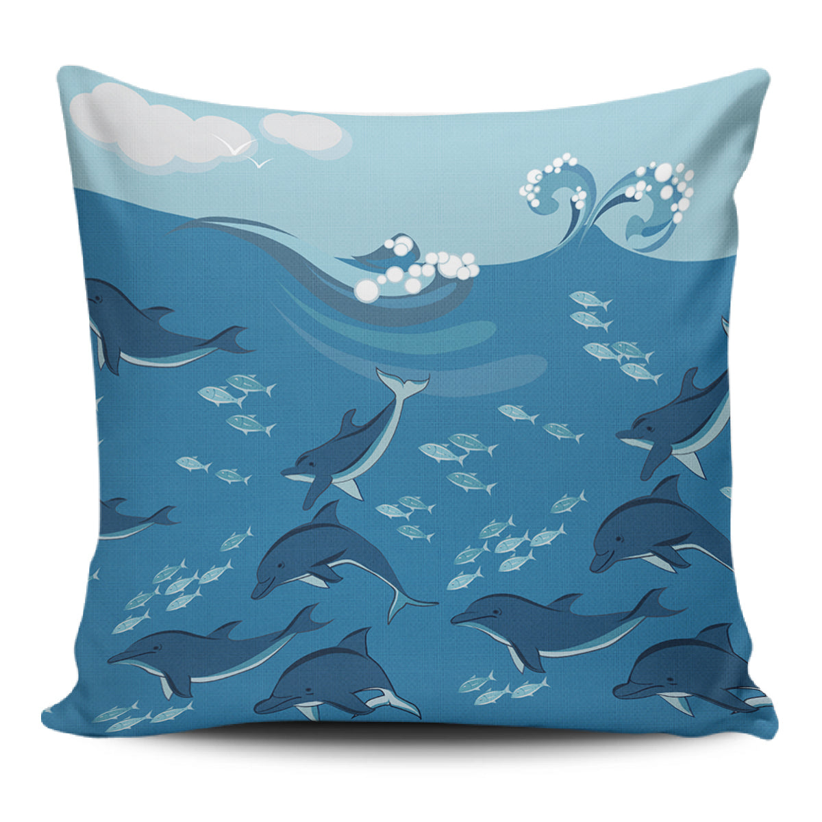 Dolphin And Sea Pillow Covers – AH – J1