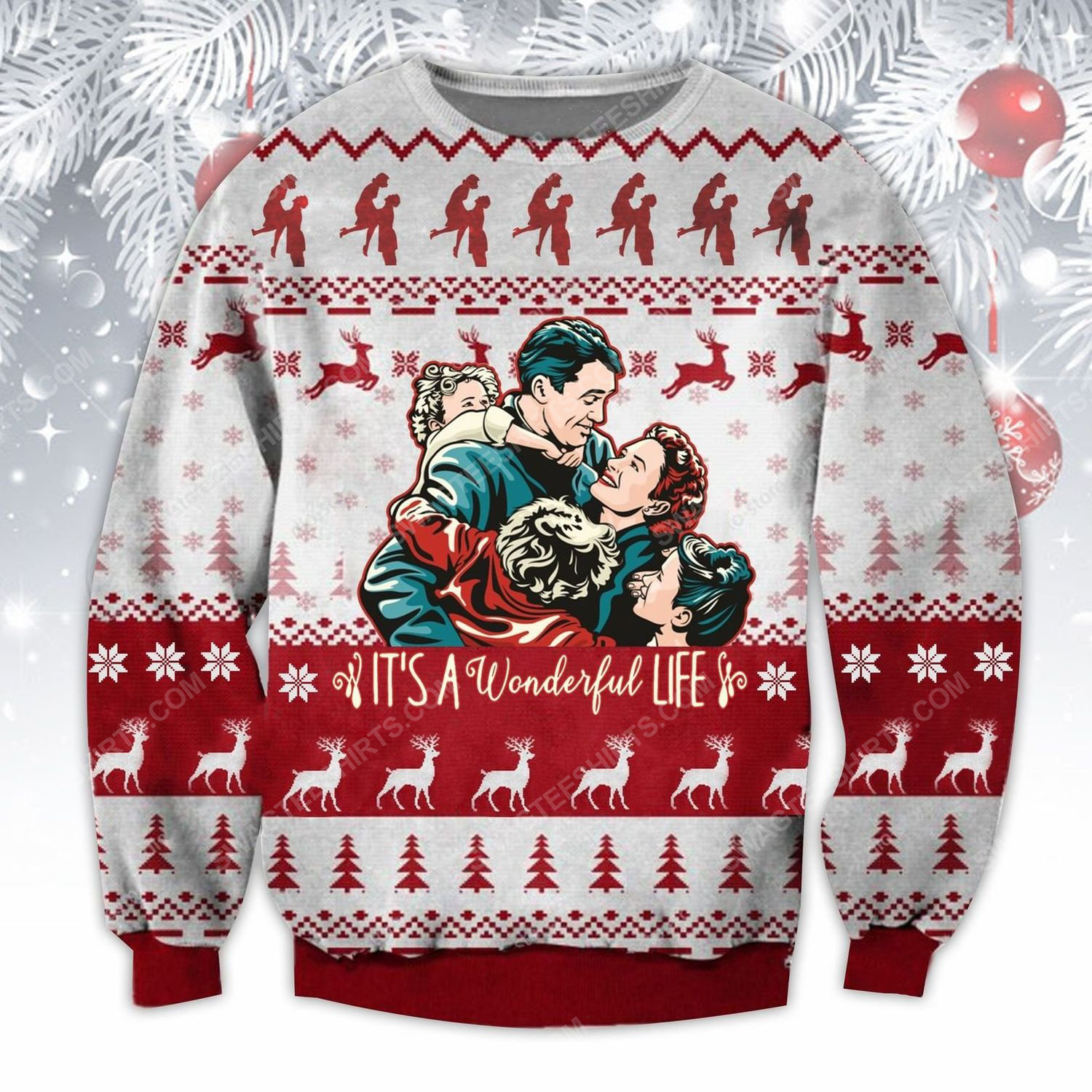 [Special Edition] It’S A Wonderful Life Ugly Christmas Sweater – Maria