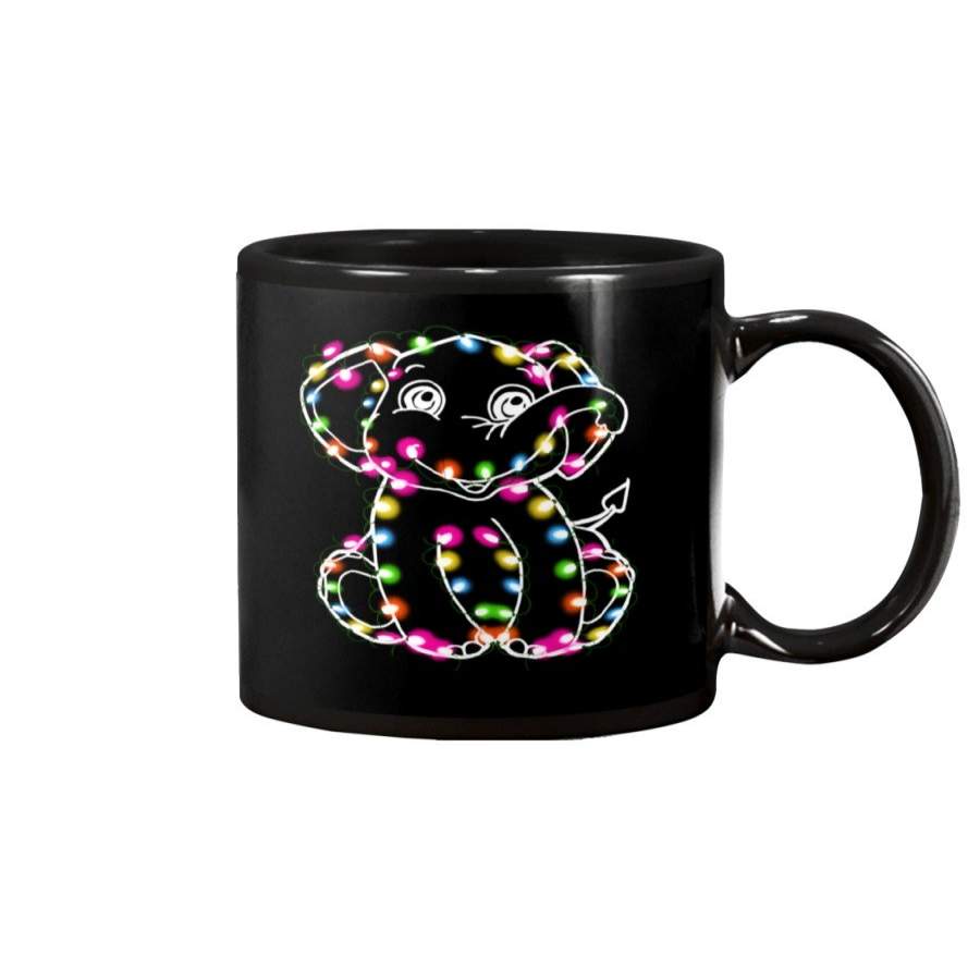 A Coloful Led Lights Elephant 2020 Trending Mug