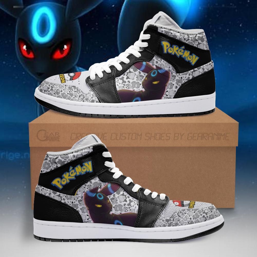 Umbreon Sneakers Custom Anime Pokemon Shoes Unisex Men Women