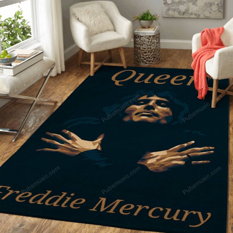 Freddie Mercury Silhouette – Queen Area Rug Carpet