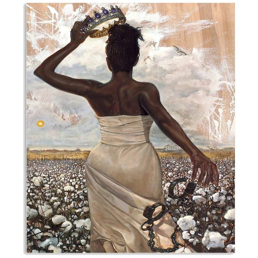 Black Queen Into The Cotton Garden Vertical Poster