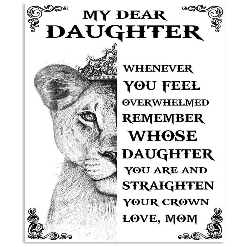 That’s Lovely Message For Daughter Who Loves Lion King Film Vertical Poster