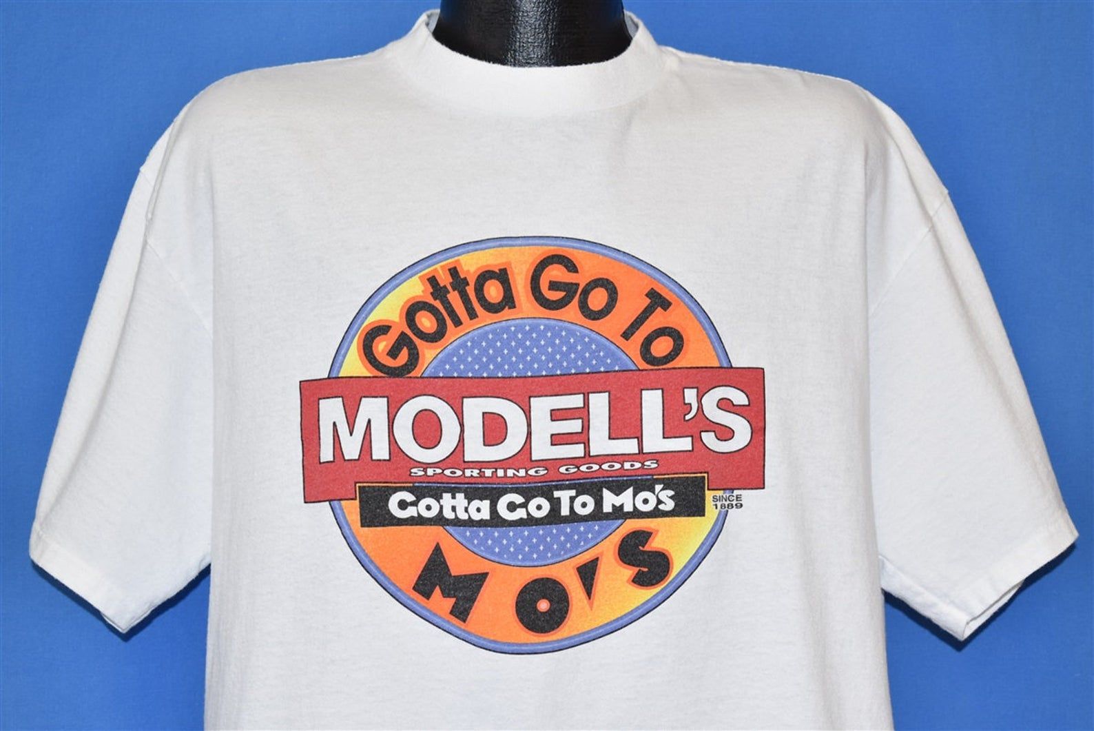90S Modell’S Sporting Goods Gotta Go To Mo’S Slogan T-Shirt Extra