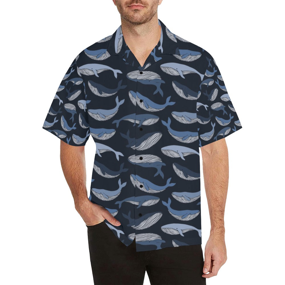 Whale Print Design Lks301 Hawaiian Shirt