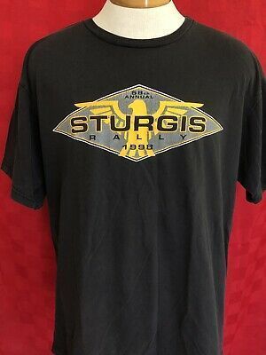 Ebay Vintage 1998 Sturgis Sd Biker Black Zhills Rally 58Th Annual Shirt Hdmc Shirt