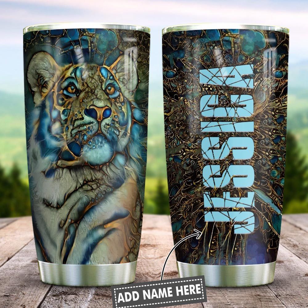 Abstract Art Style Tiger Personalized KD2 HNL0601006Z Stainless Steel Tumbler