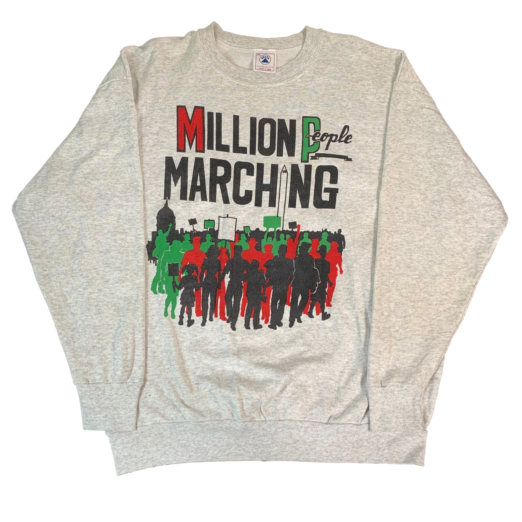 Vintage Million People Marching “DC” Crewneck Sweatshirt