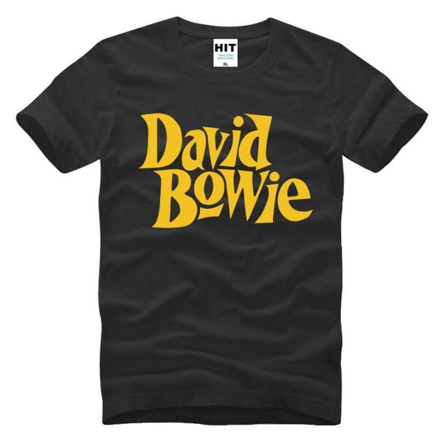 David Bowie T Shirt Men Punk Top Qua …