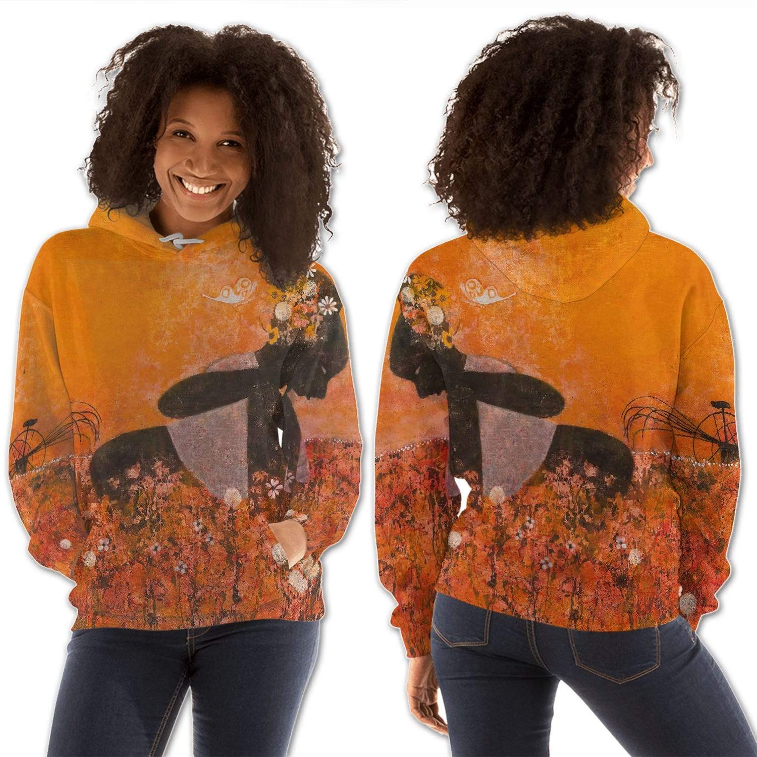 African American Hoodies Pretty Melanin Poppin Girl Beautiful Afro ...