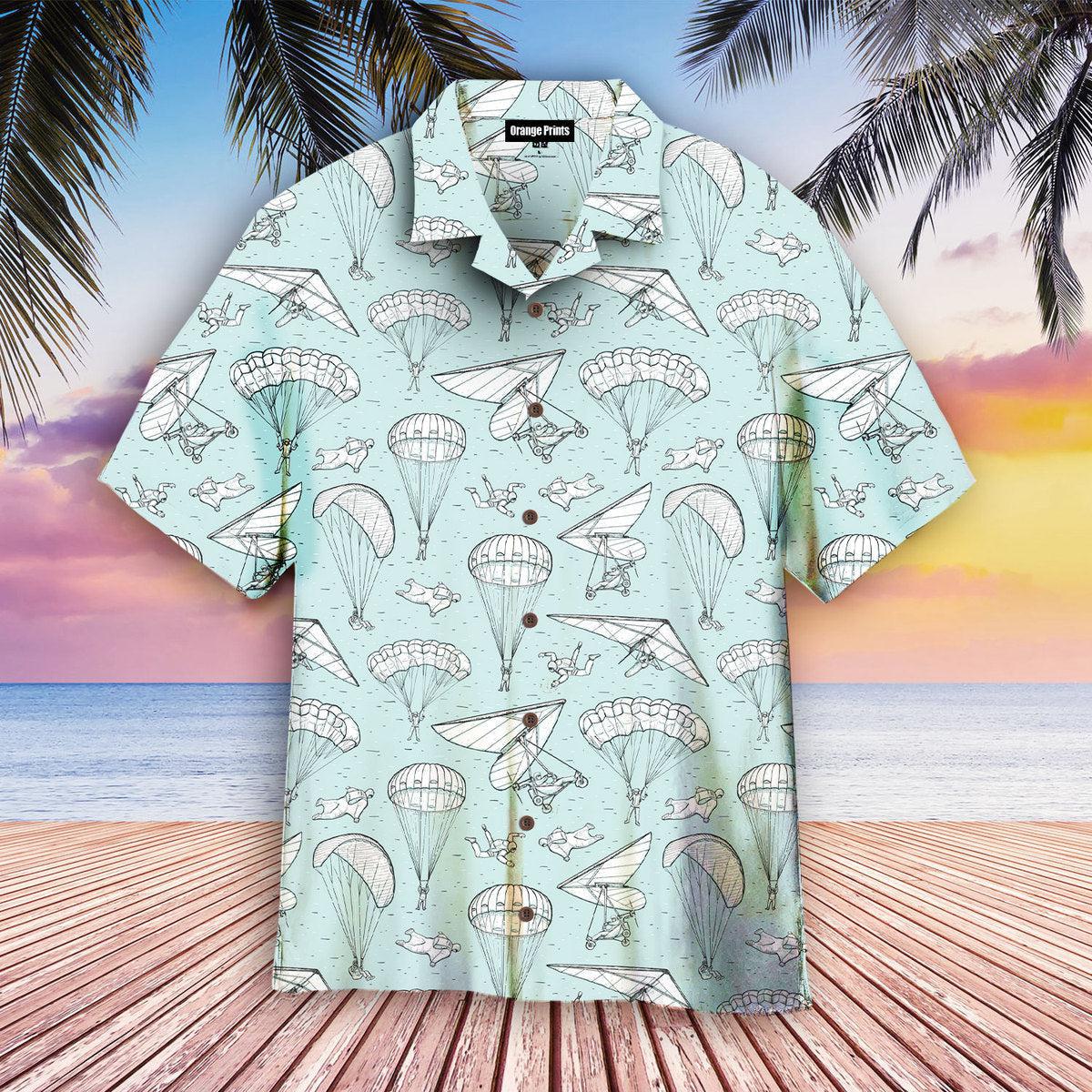 Skydiving Tropical Hawaii Shirt For Men Women Ha86688