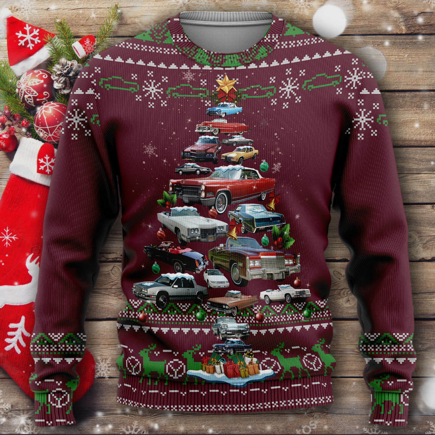 Cadillac Eldorado Christmas Sweater