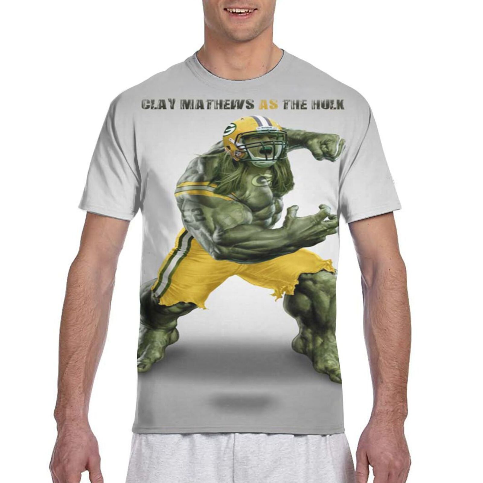 Green Bay Packers Men’s Short-Sleeved Full T-Shirt