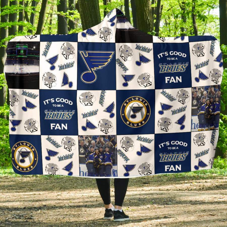 It’s Good To Be A St. Louis Blues Fan Hooded Blanket