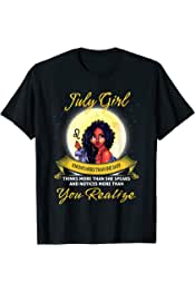 July Girl Birthday Shirt Leo Black Queen Women T-Shirt