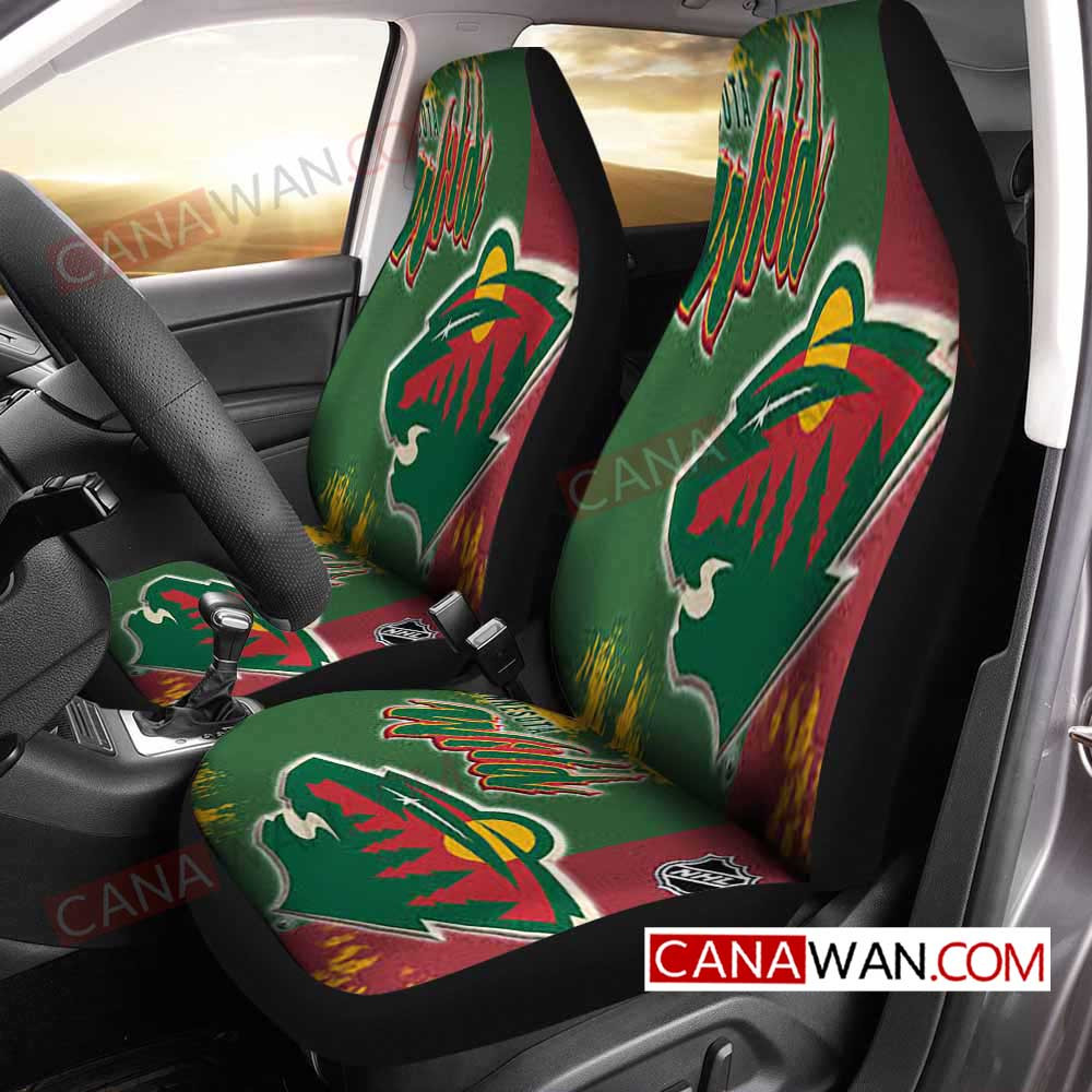 Minnesota Wild Style169 3D Customized Personalized Car Seat Cover