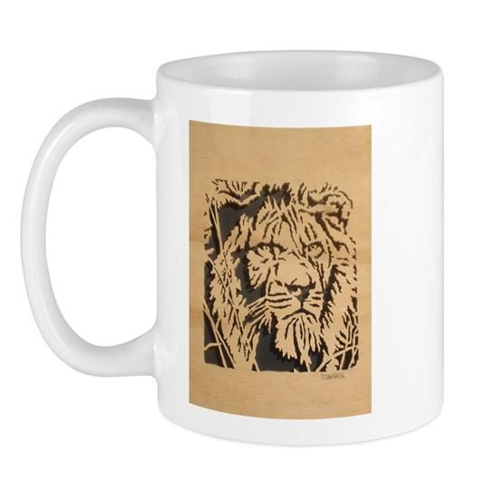 Wood Lion Mug