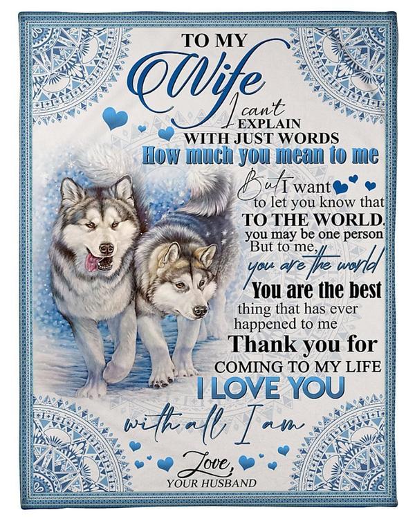 To My Wife To Me You Are Not Only A Person Fleece Blanket Gift For Family,Birthday,Wife,Couple,Gift Home Decor Bedding Couch Sofa Soft And Comfy Cozy