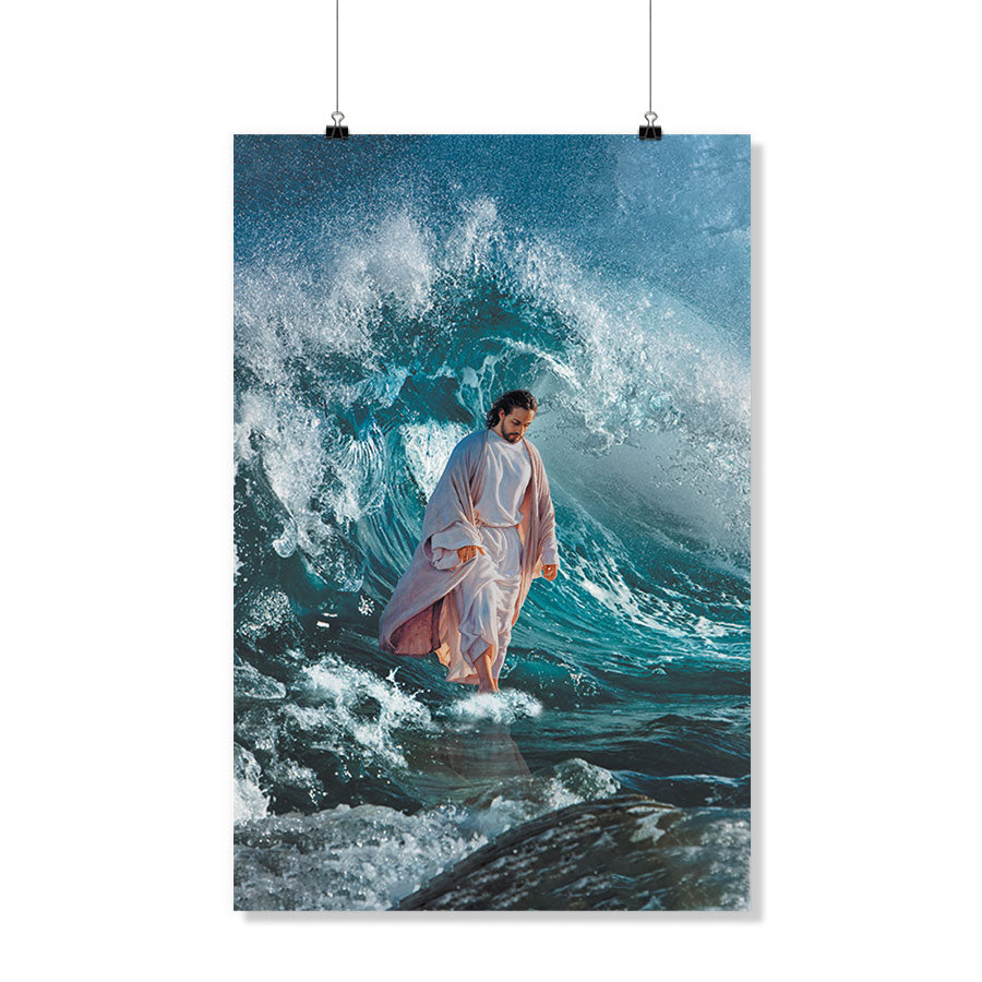 Jesus Walking On The Water Poster