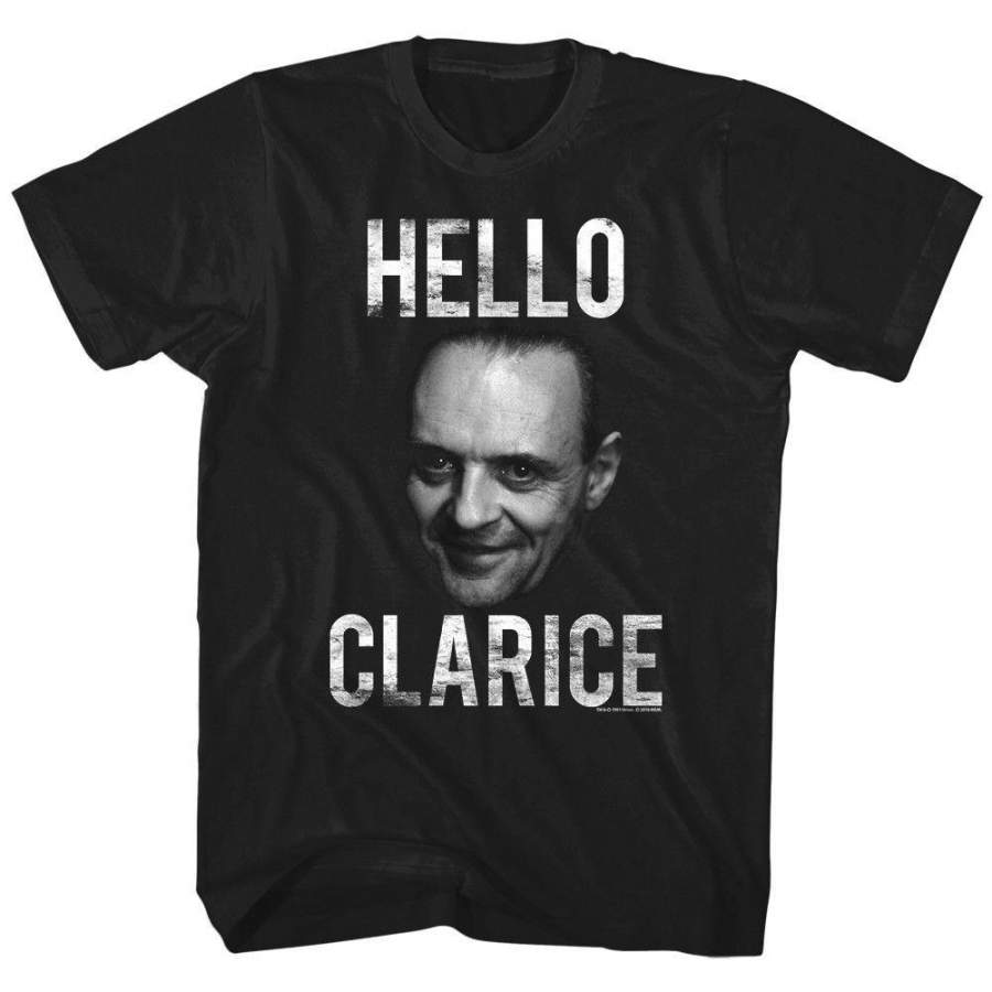 Silence Of The Lambs Hannibal Lector Hello Clarice Men’S T Shirt Tops Tees Anthony Hopkins