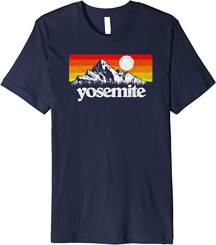 Vintage Yosemite National Park Retro Mountains T-Shirt