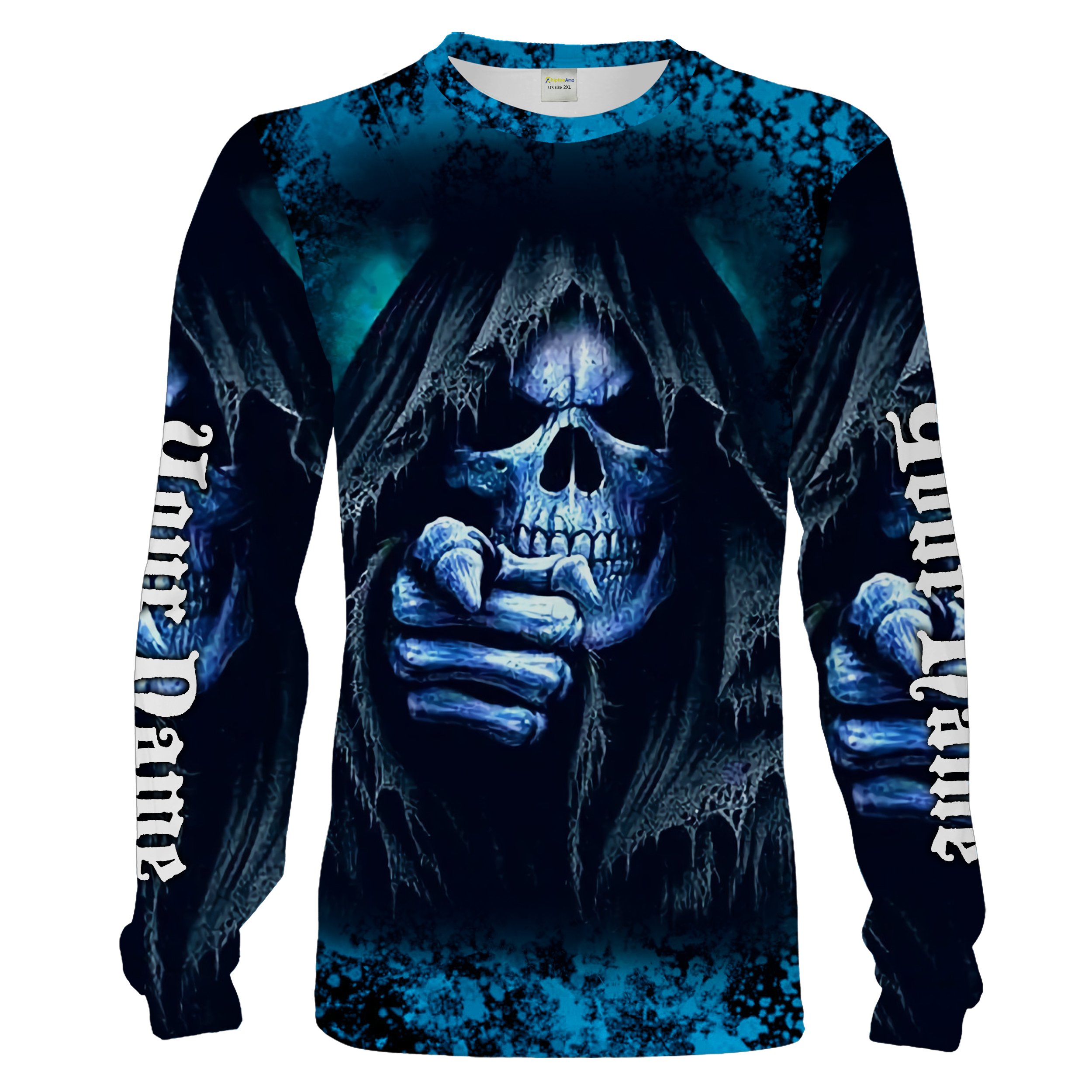 Personalized Skull Shirt, Skull 3D All over print shirts for men, women and kids – Chipteeamz IPHW975