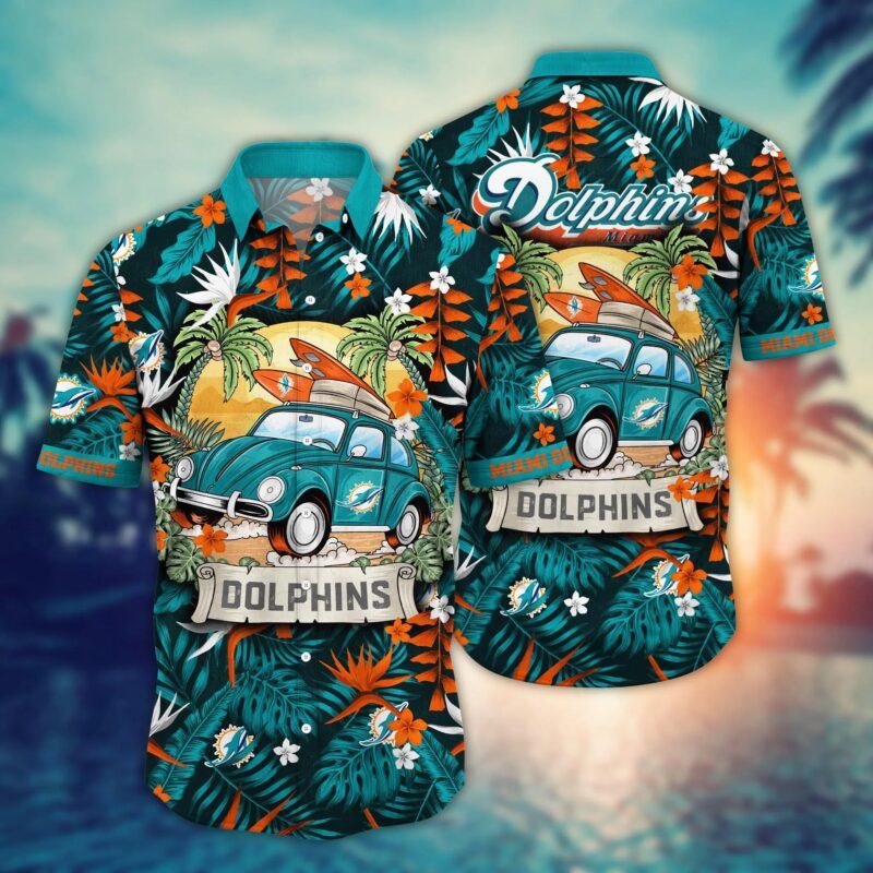 Miami Dolphins Nfl Flower Hawaii Shirt  Custom Summer Football V9