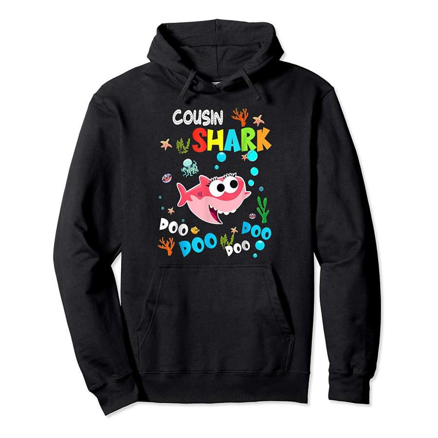 Cousin Shark Doo Doo Gift For Sister Toddler Kids Shirt Tee Hoodie Premium Tee