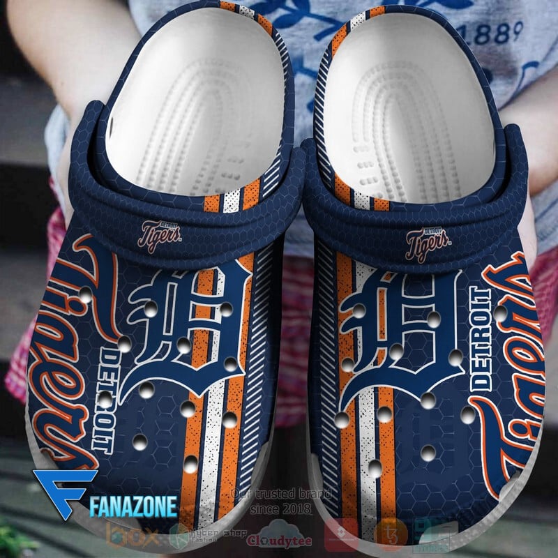 Detroit Tigers MLB Sport Crocs Clogs Crocband Shoes Comfortable For Men Women and Kids