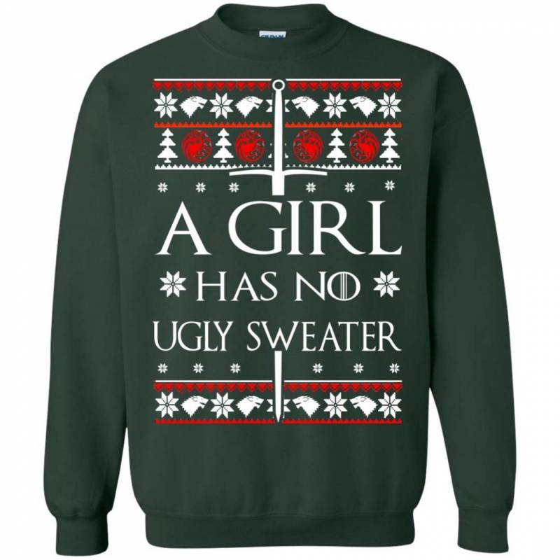 A girl has No ugly sweater