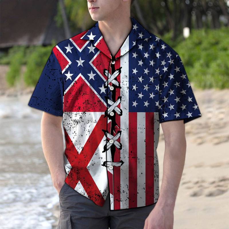 Alabama Confederate Usa Hawaii Shirt Ha34329