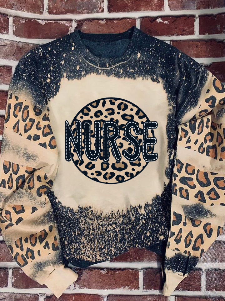 Tmarc Tee Nurse Leopard Bleached Sweater