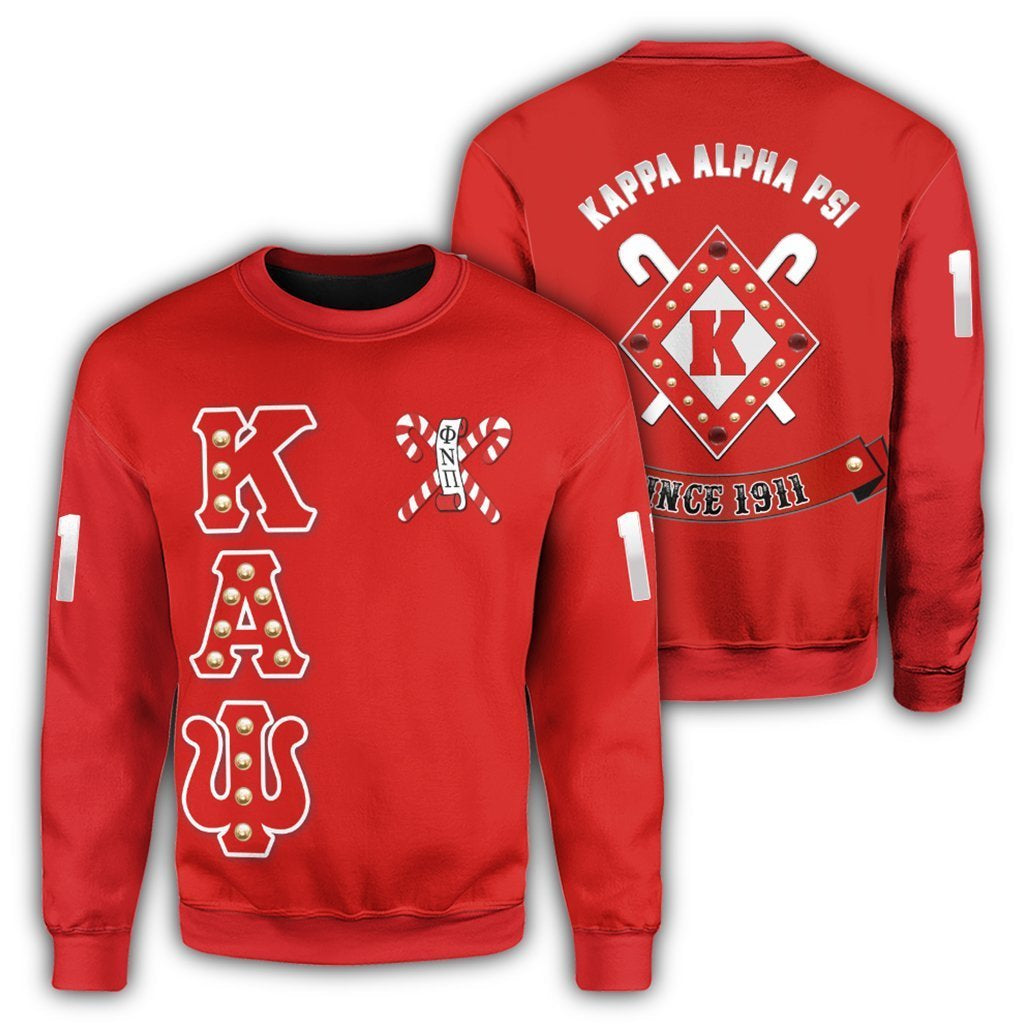 Greek Life Sweatshirt – Kappa Alpha Psi Crystal Red Sweatshirt J09