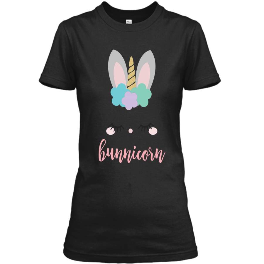 Bunnicorn Easter T-Shirt Girl Easter Bunny Gift Ladies Custom