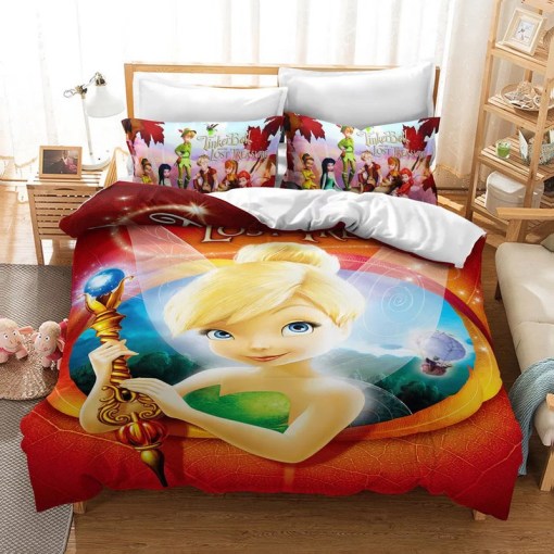 Tinker Bell And The Lost Treasure 8 Duvet Cover Pillowcase Home Decor 3D Bedding Set