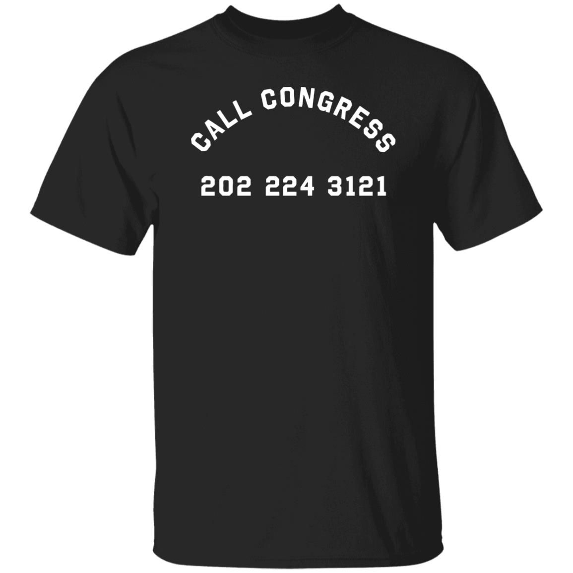 Crooked Media Merch Fitted Call Congress T-Shirt