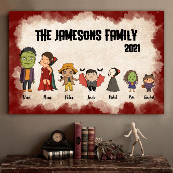 Halloween Family Canvas And Poster Gift For Halloween Carnival Family Cvpt-00091