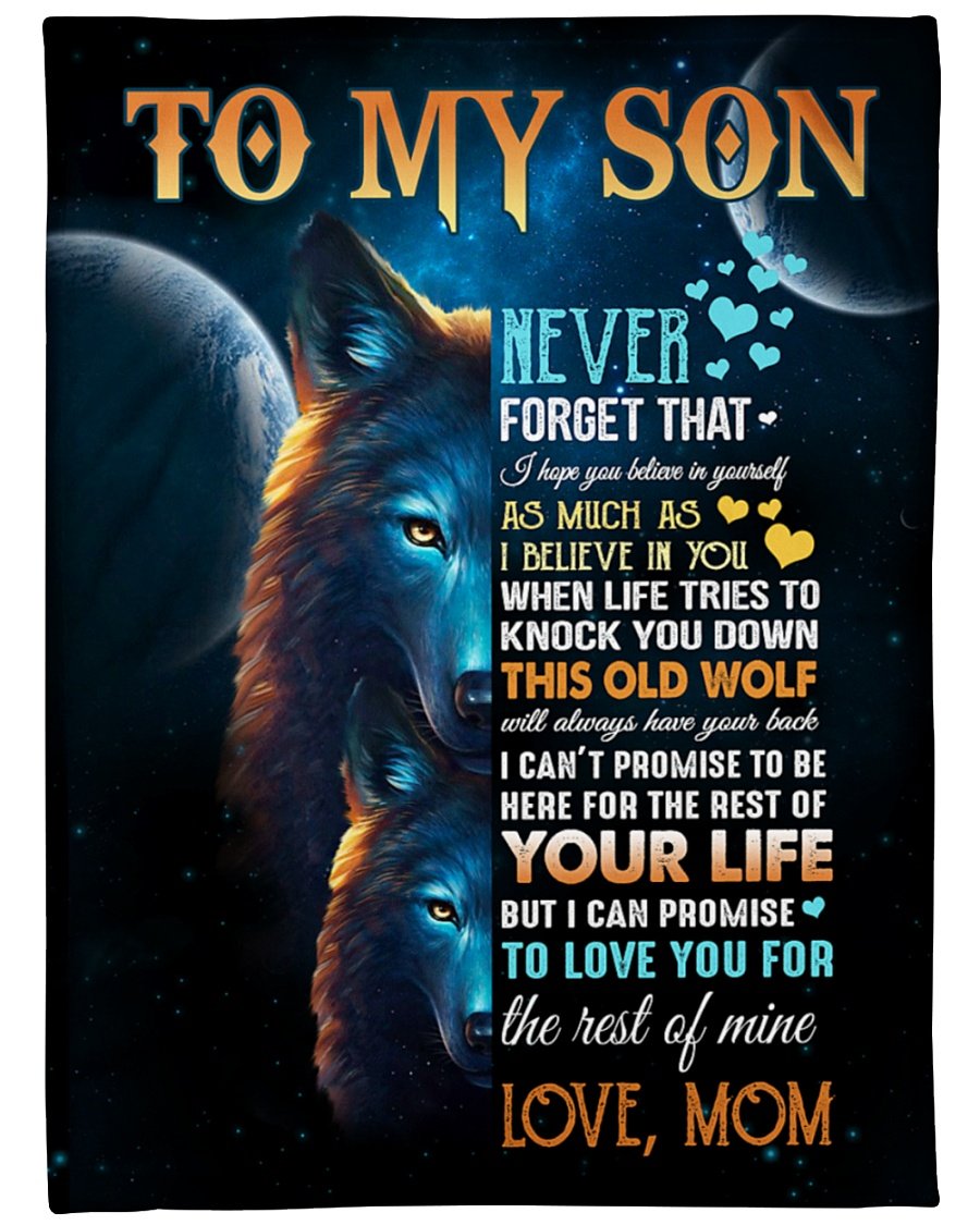 To My Son I Can Promise To Love You For The Rest Of Mine Blanket Gift For Son Gift For Birthday Family Home Decor Bedding Couch Sofa Soft and Comfy Cozy