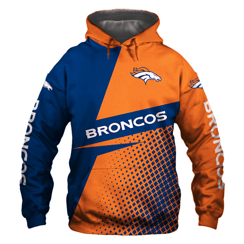 Denver Broncos Hoodie Longsleve Sweatshirt For Fan