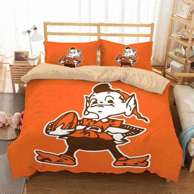 3D Customize Cleveland Browns Bedding Set Duvet Cover Set Bedroom Set Bedlinen