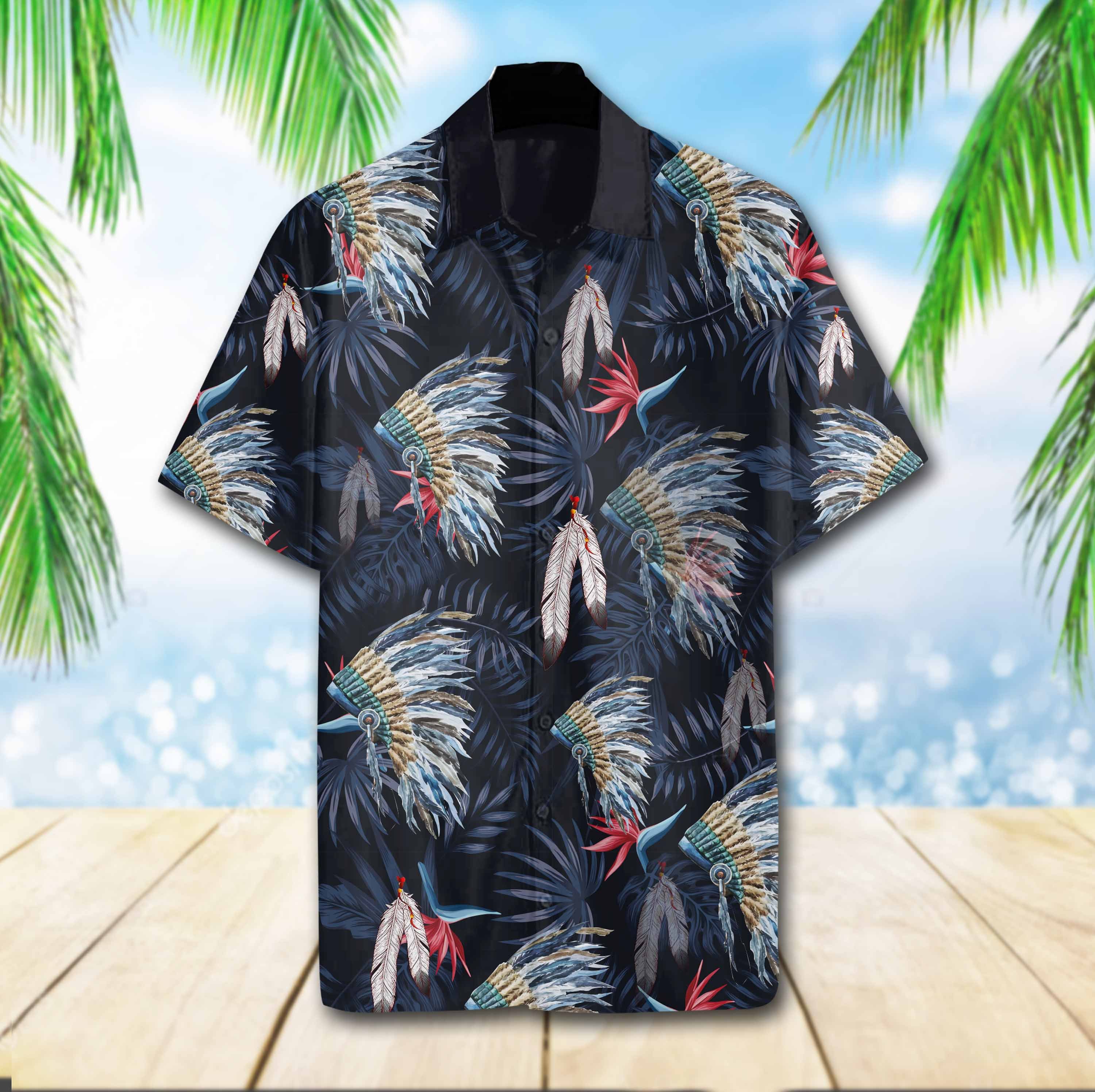 Native Tropical Hawaii Shirt Ha490