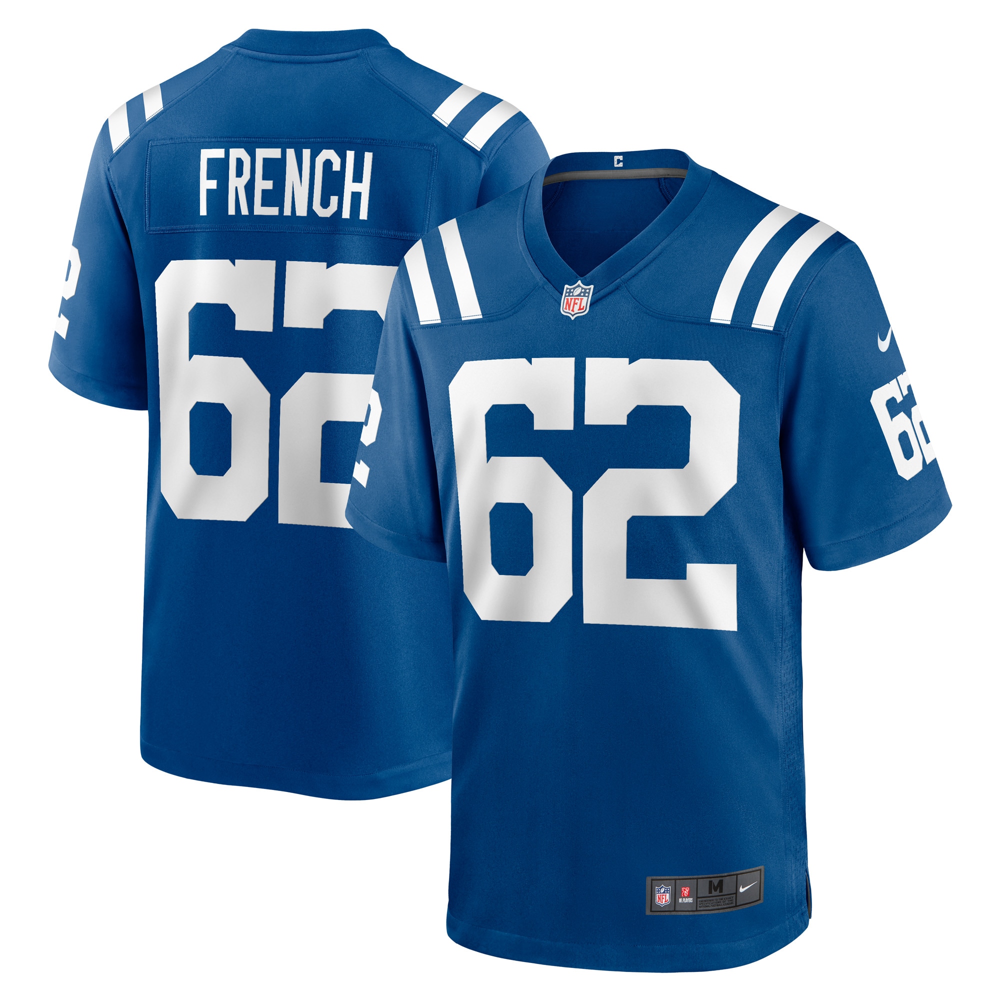 Wesley French Indianapolis Colts Game Player Jersey – Royal