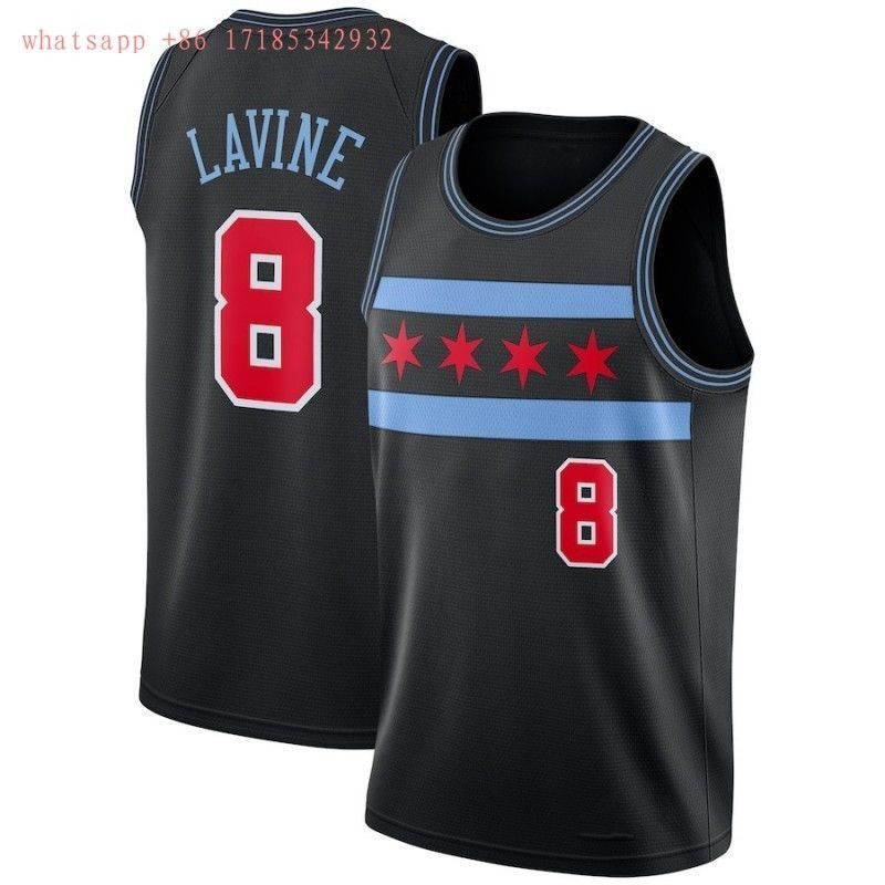 Chicago Bulls Zach Lavine #8 2020 NBA New Arrival Black Jersey