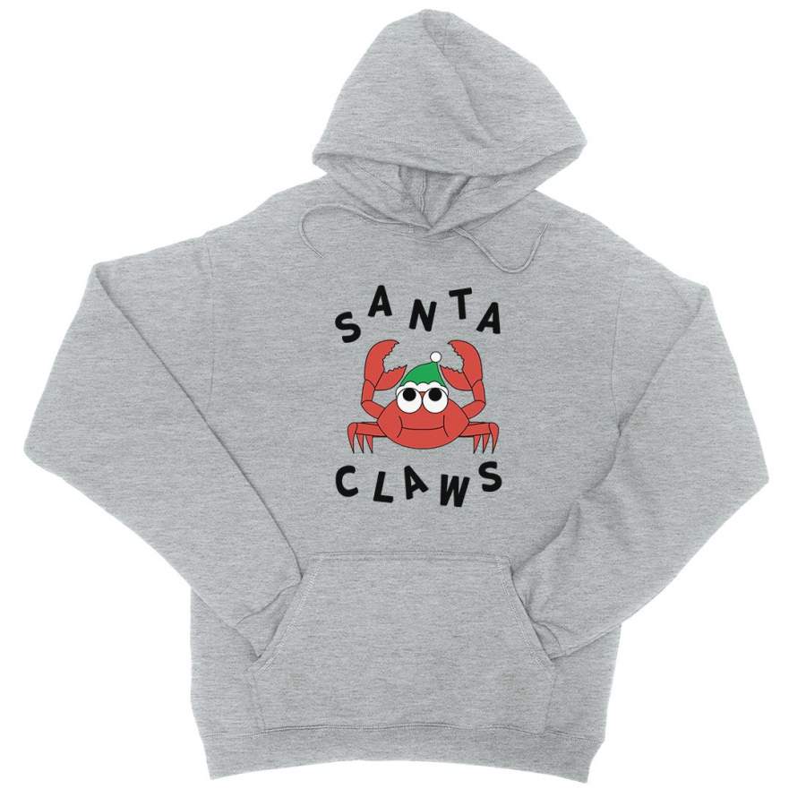 Santa Claws Crab Unisex Pullover Hoodie