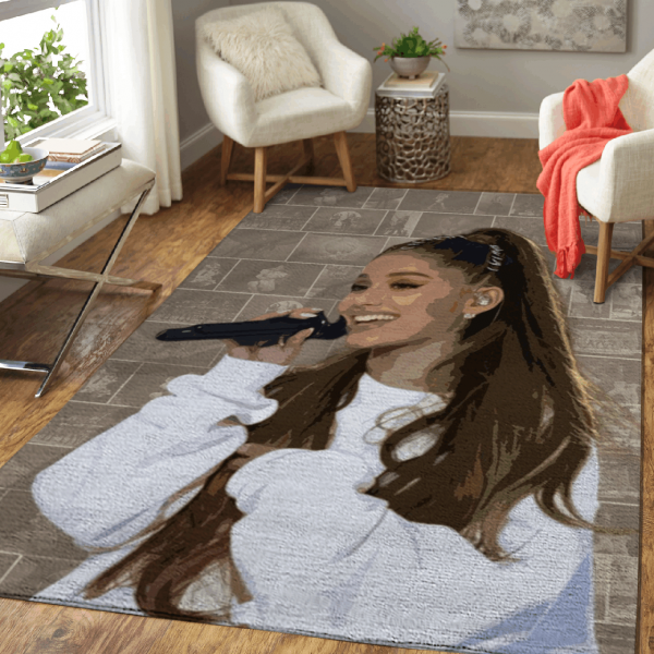 Ariana Grande Pop Music Home Decor Rectangle Area Rug