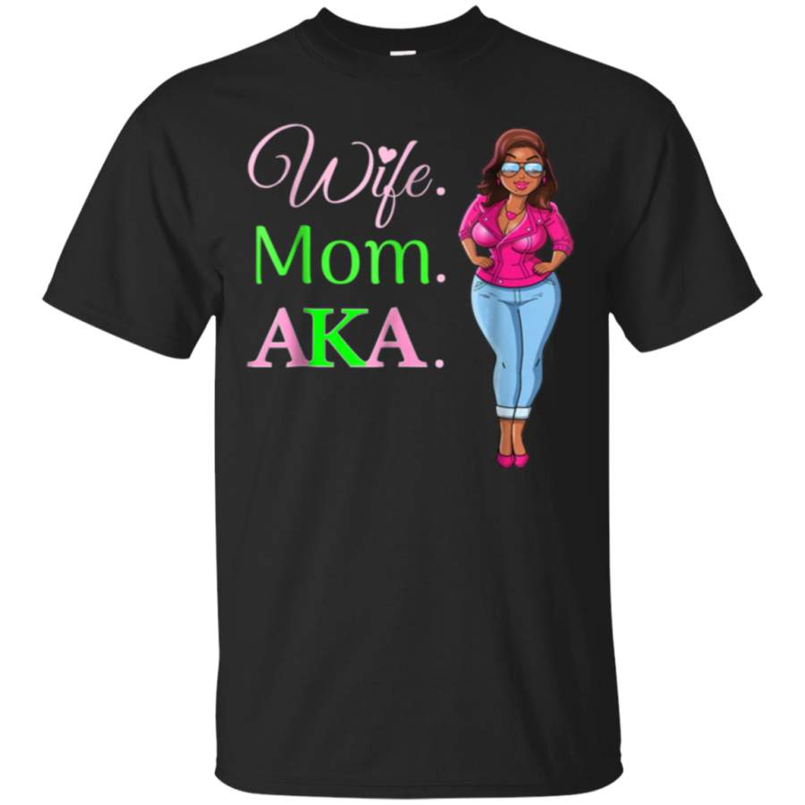 AGR AKA Wife Mom Alpha Shirt – Sorority Paraphernalia Gift Tee