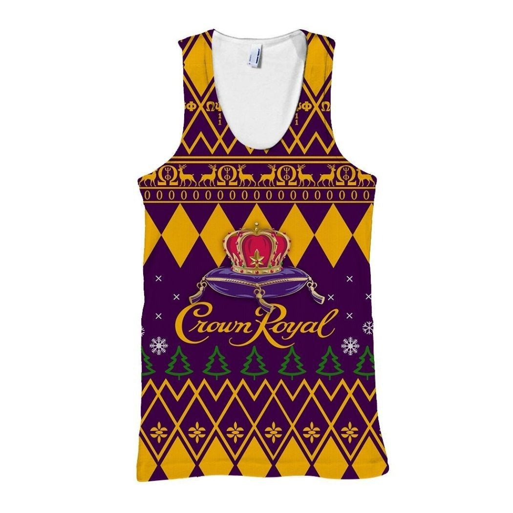 Fraternity Tank Top – Lux Omega Psi Phi Crown Royal Christmas Tank Top