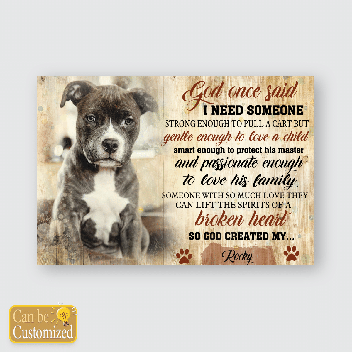 PITBULL – POSTER – GOD ONCE SAID