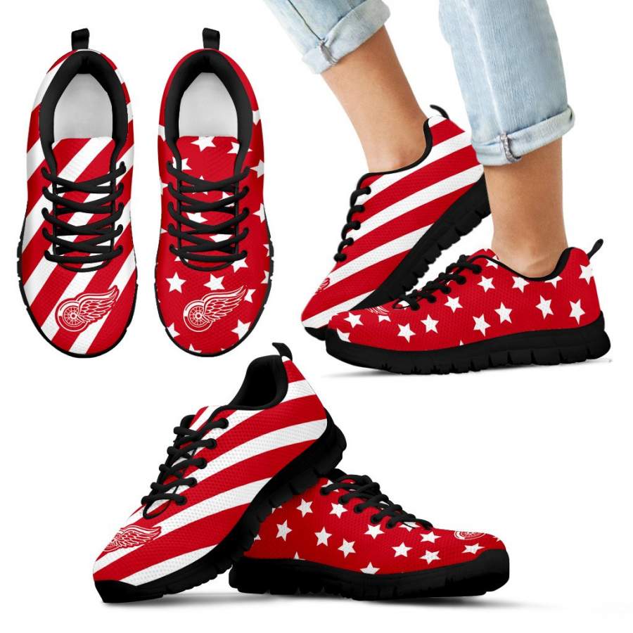 Splendid Star Mix Edge Fabulous Detroit Red Wings Sneakers