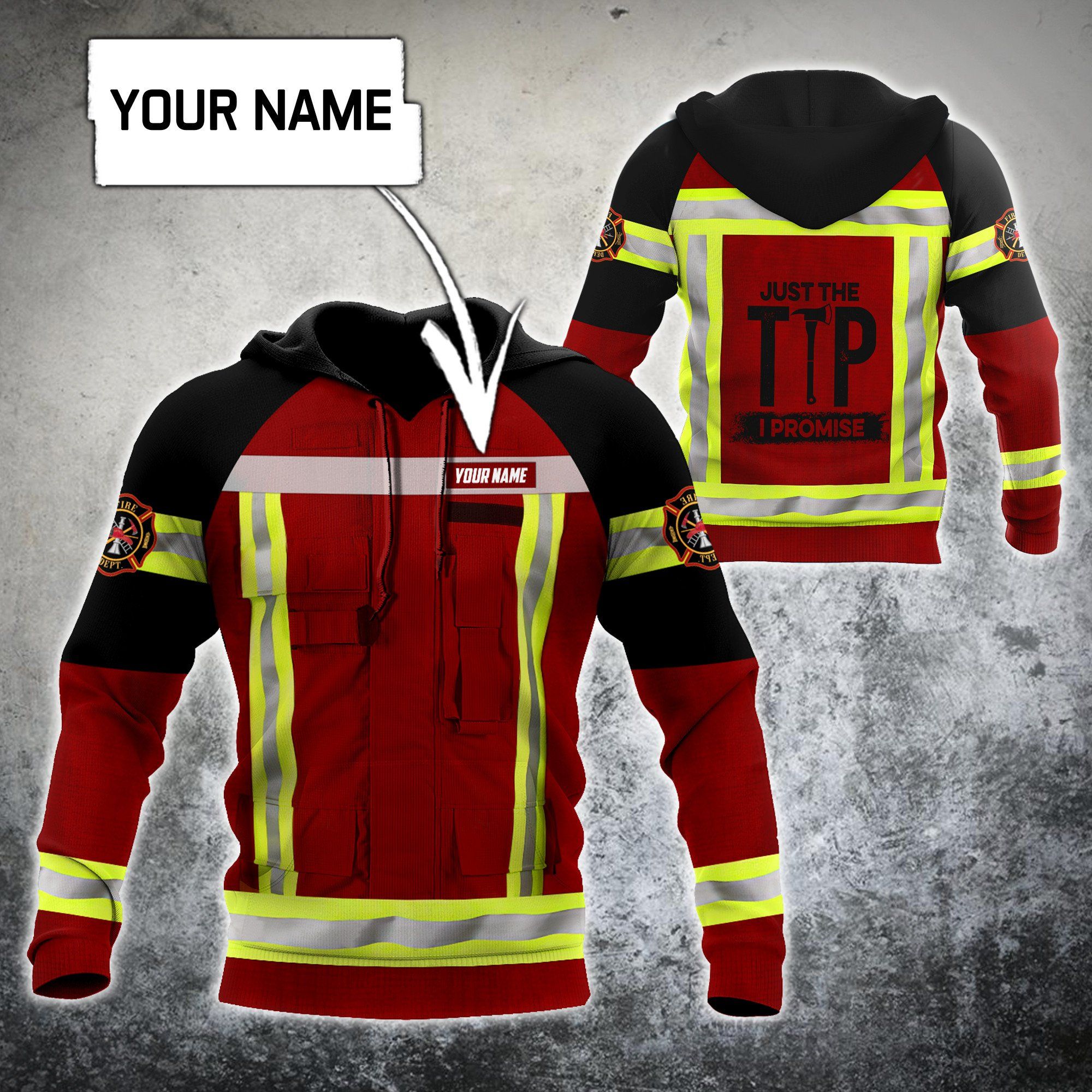 USATOPDEAL.COM – Customize Name Firefighter Hoodie For Men And Women MH01122002